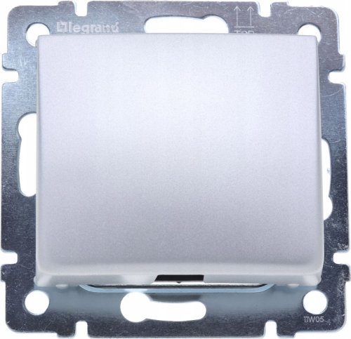 Вывод кабеля без рамки Legrand Valena алюминий фото Вывод кабеля без рамки Legrand Valena алюминий картинка